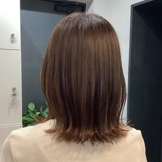 ミディアム カラー ヘアアレンジ/柔らか 艶カラー/AKARIのヘアスタイル