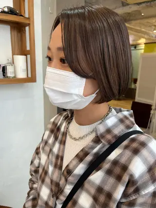 ショート カラー パーマ ヘアアレンジ メンズ GO TODAY シェアサロン 表参道Flos店所属・nishi fuyumiのヘアスタイル