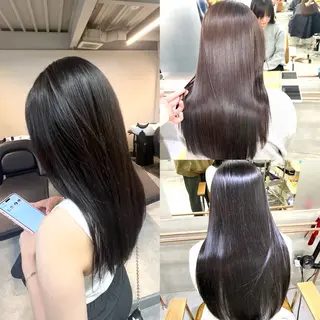 セミロング カラー ヘアアレンジ 【YUTO】確実に 髪を綺麗にするプロ。のヘアスタイル