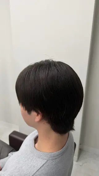 ショート パーマ ヘアアレンジ メンズ ウルフ/毛流れ/ アイロン風/AOTOのヘアスタイル