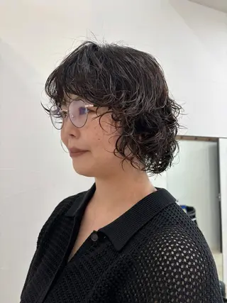 ショート パーマ 迫 裕美のヘアスタイル