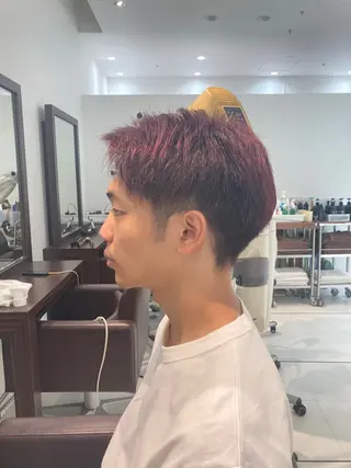 ショート カラー メンズ グランアージュ　ネオ所属・Ryu/ハイトーン/ デザイン/髪質改善のヘアスタイル