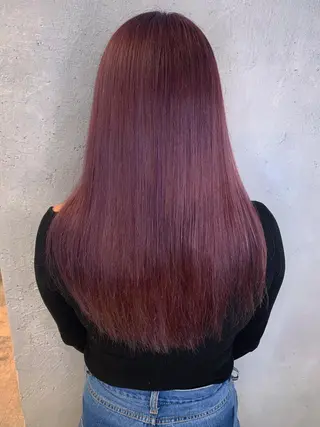 ロング カラー 前髪顔周りカット 沼田 拓斗のヘアスタイル