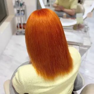 ミディアム カラー Ayu🍯/栄/ブリ ーチカラー/ヘアメのヘアスタイル