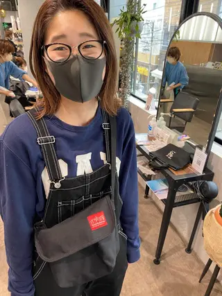 ミディアム カラー ヘアアレンジ マツエク・マツパ XENA表参道 MIKUのヘアスタイル