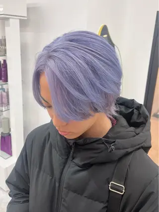 ショート カラー ヘアアレンジ メンズ 𝐠𝐢𝐫𝐥𝐲 𝐦𝐨𝐝𝐞🖤のヘアスタイル