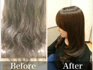 セミロング パーマ 💐伊勢崎/髪質改善 Dears 公式💐のヘアスタイル