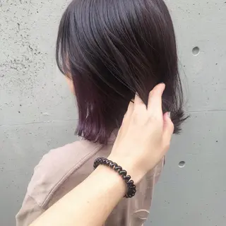 ミディアム カラー ヘアアレンジ 酸性縮毛矯正🧴韓国 レイヤー/髪質改善のヘアスタイル
