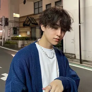 ショート パーマ メンズ 【メンズサロン】 BLUCK 横浜のヘアスタイル