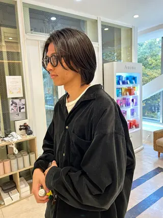 ミディアム パーマ メンズ メンズヘア/レイヤー /ボブ山内春輝のヘアスタイル