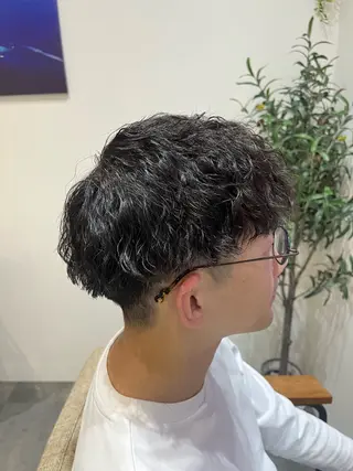 パーマ メンズ 藤田 詩織のヘアスタイル