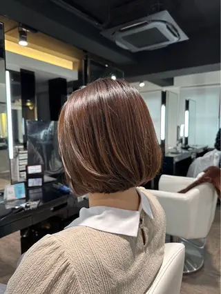 ミディアム カラー 中川 蓮のヘアスタイル