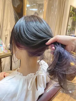 ロング カラー ヘアアレンジ 💖透明感カラー💖 坂本万由子のヘアスタイル