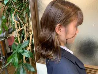 セミロング カラー 大人女性ぼかし メンズ強化🦙平作のヘアスタイル