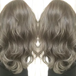 ロング カラー 井上 一平のヘアスタイル