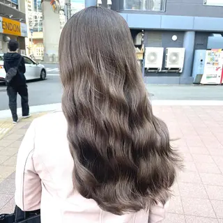ロング カラー 色白に見える暗髪 梅田・増田のヘアスタイル