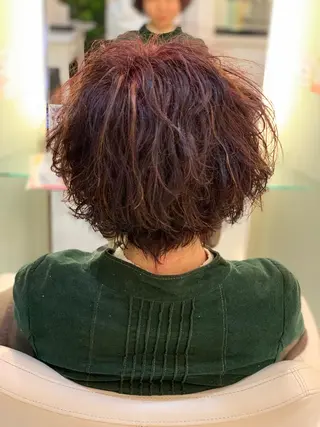 ショート カラー パーマ トータルビューティー K:R鶴川のヘアスタイル