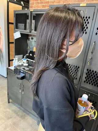 ロング カラー パーマ ヘアアレンジ メンズ キッズ ネイル マツエク・マツパ アイブロウ times salon名駅所属・久木原 ゆりのヘアスタイル