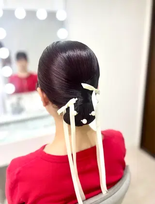 セミロング ヘアセット/金山 佐野 妃都美のヘアスタイル