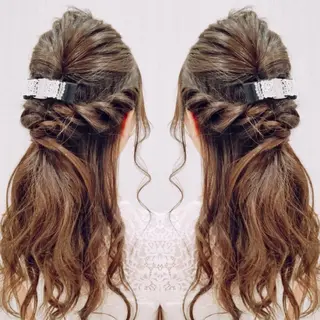 ロング ヘアアレンジ 髪質改善/縮毛矯正/ 韓国ヘア/店長敦士のヘアスタイル