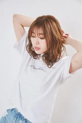 ミディアム カラー パーマ ヘアアレンジ メンズ キッズ ネイル マツエク・マツパ アティリー 西梅田のヘアスタイル