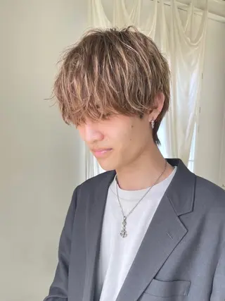 メンズ mihoko/ ニュアンスパーマのヘアスタイル