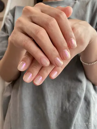 ネイル amuse 手書きニュアンスのネイルデザイン