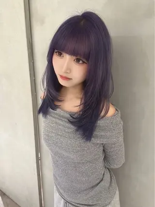 ロング ハイトーン×透明感 たけるのヘアスタイル