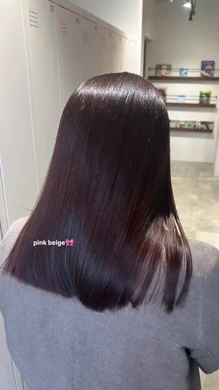 ミディアム おしゃれボブ/暖色 カラー🧶いろはのヘアスタイル