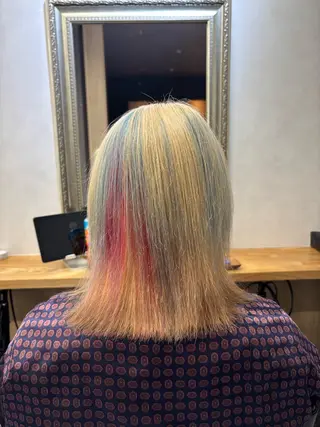 ミディアム カラー 風愛 🩵表参道🩵のヘアスタイル