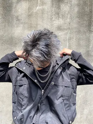 メンズ ブリーチ🌟リタッチ 🎠KANON🎡のヘアスタイル