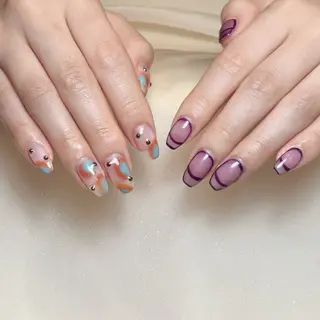 ネイル Z.Nail_ 長さだし練習専用のネイルデザイン
