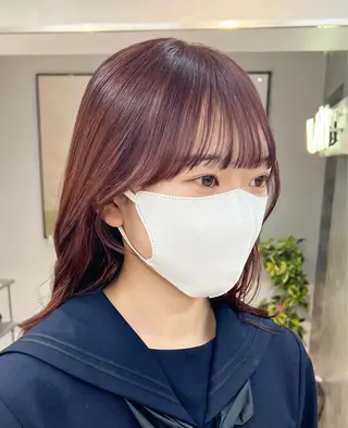 セミロング カラー ナチュラル×色気パ ーマ 渋谷/マナミのヘアスタイル