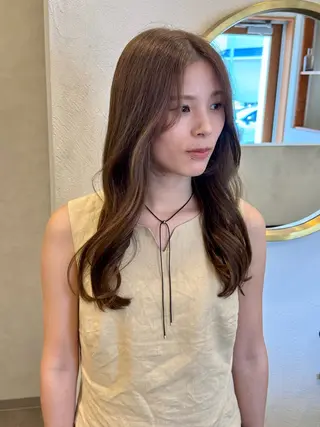 ロング カラー Lita. hairdesign所属・kako ／透明感カラー🤍のヘアスタイル
