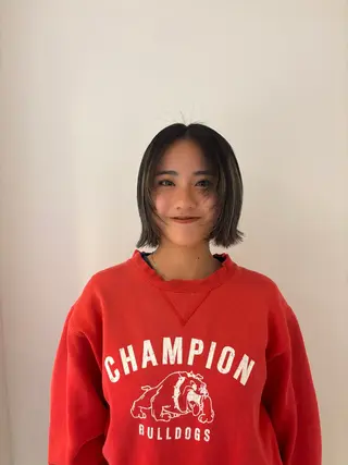 ミディアム カラー ハイトーン/ ハイライト真柚🍨のヘアスタイル