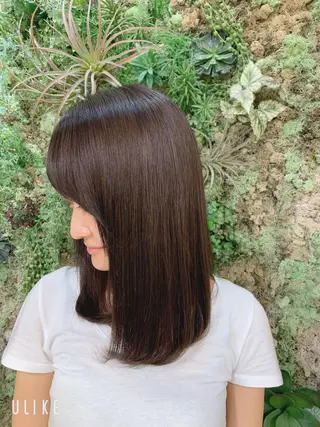 セミロング 支持率No.1💖 オチアイのヘアスタイル