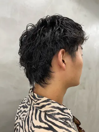 パーマ メンズ メンズカット パーマ[佐橋]のヘアスタイル