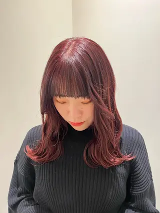 セミロング るな/暖色、 ベージュカラー🎀のヘアスタイル