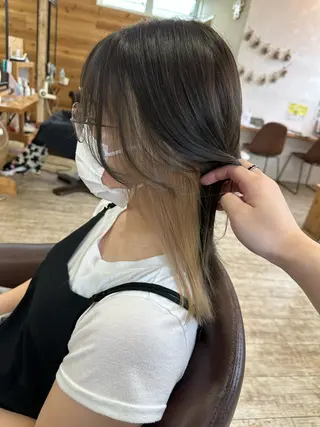 セミロング 木村 彩花のヘアスタイル