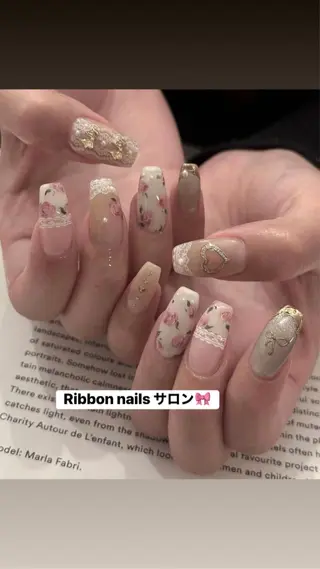 ネイル Ribbonnail staffのネイルデザイン