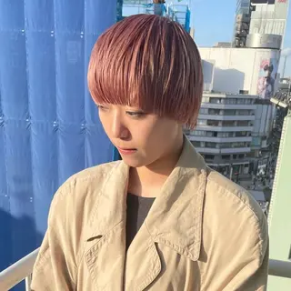 ショート カラー yiye 青山所属・無料カットモデル募集 🌱ひょうがのヘアスタイル