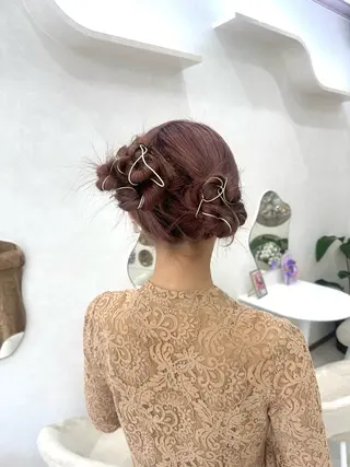 セミロング ヘアアレンジ CheRiR所属・アッシュカラーやアレ ンジ得意🌿RIKOのヘアスタイル