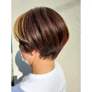 ショート カラー 社内カット講師・店長 菅原賢一のヘアスタイル