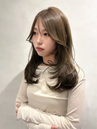 セミロング 細山田 りゅうせいのヘアスタイル