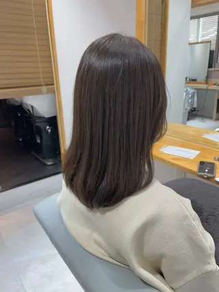 ミディアム カラー 【ニュアンスカラー・ 髪質改善】スズキカナのヘアスタイル