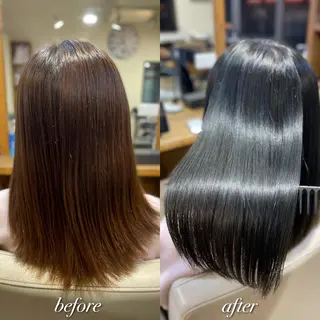 ミディアム カラー ♦️髪質改善美髪矯正 💍谷口克也♦️のヘアスタイル