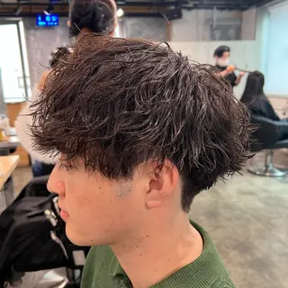 ショート カラー パーマ ヘアアレンジ メンズ キッズ 🔷横浜1のパーマ 職人🔷将太郎のヘアスタイル