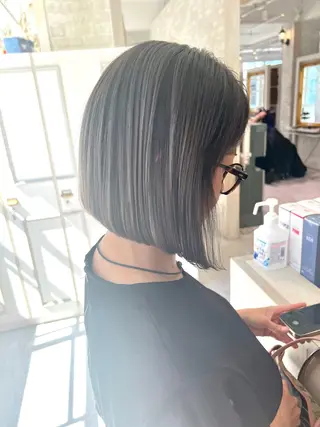 ミディアム 阿部 泰博のヘアスタイル