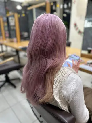 ロング ⭐️さき⭐️ カラー/エクステのヘアスタイル