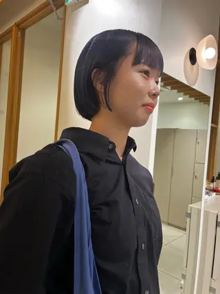 ショート カラー アイブロウリフト/ 髪質改善カラー/みわのヘアスタイル